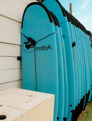 Mobyk school surfboards rack
